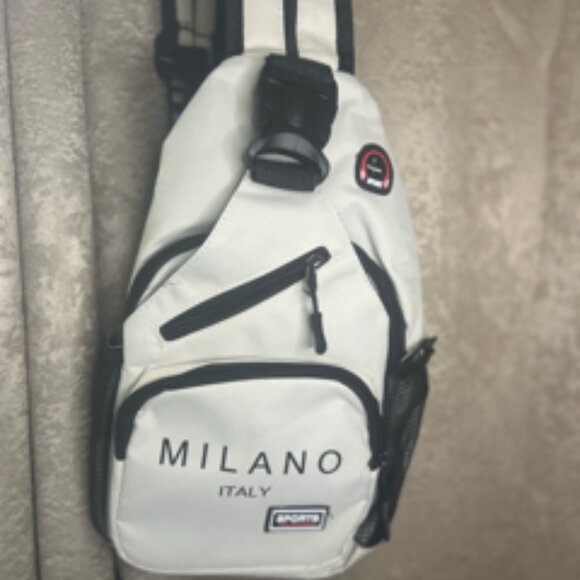 White Crossbody Milano Italy Crossbody Bag